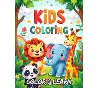 Color & Learn: Cute Animals & Fun Facts for Kids Ages 4-8: A fun and educational coloring book with adorable animal drawings and simple facts to spark curiosity and creativity in children.