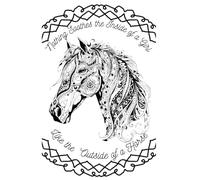 Color-Me-Cover Series #1.1 - Horse Mandala: A You-Do-You Notebook/Journal with Mandala Art, Graph & Lined Pages for Creative Girls