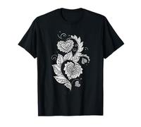 Color Me T-shirt à colorier avec cœurs floraux T-Shirt