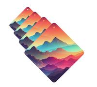 Color Mountain Lot de 4 cartes désodorisantes pour voiture dégradées - Cartes parfumées à suspendre - Tablettes d'aromathérapie personnalisées - Cadeaux pour homme et femme - Parfum lavande