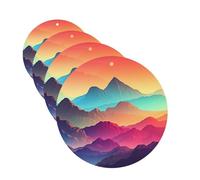 Color Mountain Lot de 4 cartes désodorisantes pour voiture dégradées - Cartes parfumées à suspendre - Tablettes d'aromathérapie personnalisées - Cadeaux pour homme et femme - Parfum lavande