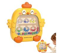 Color Number Maze - Magnetic Puzzle Board for Kids Play | Chicken Pattern Layout with Guided Pen Motion, Travel Ready Structure, STEM Toy for Boys Girls Ages 4+ Classroom Home Learning