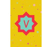 Color Outside the Lines: V Monogram Initial Journal