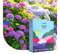 Color Plus - Engrais pour Rhododendrons, Hortensias et Azalées - 3 kg pour 50 m² - Nutrition longue durée jusqu’à 100 jours - Floraison abondante et feuillage vert intense