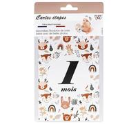 Color pop 12 Cartes étapes bébé - Fabrication française - Fille et Garçon