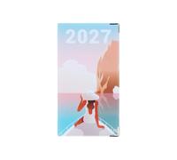Color Pop - Agenda de Poche 2027 - PVC Imprimé (Croisière) - Fabrication Française - Format Compact 17,5 x 9,6 cm - Semainier de Sac, Bureau et Déplacements