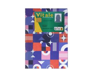 Color Pop Dossier Santé Carte Vitale Ordonnances PVC (Formes Géo)