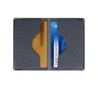 Color Pop® Etui 2 Cartes bancaires blindé (Anti-RFID) - Fabrication française - Protection des données bancaires (Anthracite- PVC Silver) - 9,7 x 6,5 x 0,5 cm