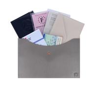 Color Pop® Etui enveloppe - Fabrication Française - PVC Métal - Papiers voiture, papiers d’identité,papiers divers … - 16 x 22,7 cm