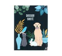 Color Pop® Etui Petit carnet de santé Animaux - Fabrication française - Carnet 18,5 x 13,5 cm - en PVC (Bande organisée)
