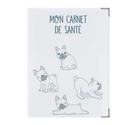 Color Pop® Etui Petit carnet de santé Animaux - Fabrication française - Carnet 18,5 x 13,5 cm - en PVC (Bouldog)