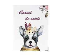 Color Pop® Etui Petit carnet de santé Animaux - Fabrication française - Carnet 18,5 x 13,5 cm - en PVC (Chien bohème)