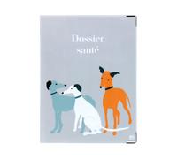 Color Pop® Etui Petit carnet de santé Animaux - Fabrication française - Carnet 18,5 x 13,5 cm - en PVC (Lévrier)