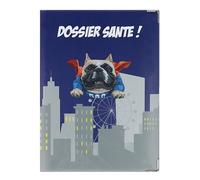 Color Pop® Etui Petit carnet de santé Animaux - Fabrication française - Carnet 18,5 x 13,5 cm - en PVC (Super Dog)