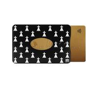 Color Pop Etui Rigide 1 Carte Anti-piratage Fabrication Française - PVC Rigide (Drapeau Noir) - Protection Cartes bancaires - 6 x 9,1 cm