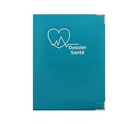 Color Pop® Etui santé - Fabrication française - Ordonnances/Carte Vitale/Carte mutuelle/Feuilles maladie - 15,8 x 11,7 x 0,4 cm (Bleu Canard)