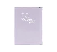 Color pop® Etui santé - Fabrication française - Ordonnances/Carte vitale/Carte mutuelle/Feuilles maladie - 15,8 x 11,7 x 0,4 cm (LILAS)