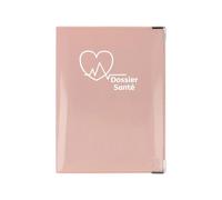 Color Pop® Etui santé - Fabrication française - Ordonnances/Carte Vitale/Carte mutuelle/Feuilles maladie - 15,8 x 11,7 x 0,4 cm (Old Rose)