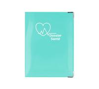 Color pop® Etui santé - Fabrication française - Ordonnances/Carte vitale/Carte mutuelle/Feuilles maladie - 15,8 x 11,7 x 0,4 cm (VERTDEAU)