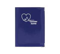 Color pop® Etui santé (Indigo) - Fabrication française - Ordonnances/Carte vitale/Carte mutuelle/Feuilles maladie - 15,8 x 11,7 x 0,4 cm
