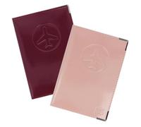 Color Pop - Lot de 2 Protèges Passeport Anti-RFID - Étui PVC Vernis (Liedevin/Old Rose) - Protection RFID - Fabriqué en France - Quick Exit - 13,4 x 9,6 cm