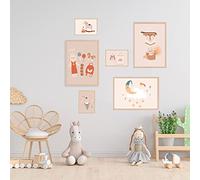 Color pop® Lot de 6 fiches ENFANT (Thème Dodo) - Fabrication française - en Papier cartonné - Affiches murales/Décoration murale