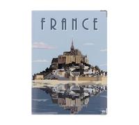 Color Pop® Pochette multiusage imprimée (Format A5) - Fabrication française - en PVC - 23,5 x 16,8 cm (Abbaye)