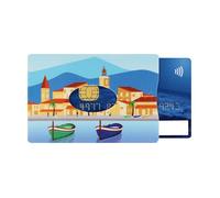 Color Pop® Porte-carte rigide (1 carte) - Collection Provence - Fabrication Française - PVC imprime - 6 x 9,1 cm - POINTU