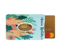 Color Pop Porte-Carte Rigide (1 Carte) - Fabrication Française - PVC Imprime - 6 x 9,1 cm (Save planete)