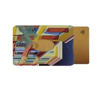 Color Pop Porte-Carte Rigide (1) Collection Provence Anti-RFID - Fabrication Française - Collection Provence - PVC - Protection Carte crédit - 6 x 9,1 cm (Imprimé Village)