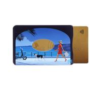 Color Pop Porte-Carte Rigide (1) Collection Provence Anti-RFID - Fabrication Française - Collection Provence - PVC - Protection Carte crédit - 6 x 9,1 cm (Imprimé Arche)