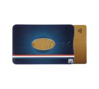 Color Pop Porte-Carte Rigide Anti-RFID - Fabrication Française - Collection Foot - PVC - Protection Carte crédit - 6 x 9,1 cm (Ruban)