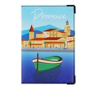 Color Pop Porte-papiers Voiture Collection Provence - France - PVC - PAPIERS Francais - Etui Carte Grise - Permis de Conduire - 15,4 x 10,3 cm (Imprimé Pointu)