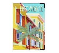 Color Pop Porte-papiers Voiture Collection Provence - France - PVC - PAPIERS Francais - Etui Carte Grise - Permis de Conduire - 15,4 x 10,3 cm (Imprimé Ocre)