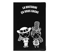 Color Pop Porte-papiers Voiture Couleur Motif Imprimé Bigoudène - Fabrication française - en PVC - 15,4 x 10,3 x 0,6 cm - Tous permis