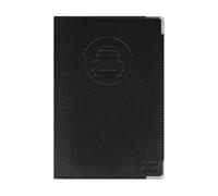 Color Pop Porte-papiers Voiture - Fabrication française - PVC - PAPIERS Francais - Etui Carte Grise - Permis de Conduire - 15 x 10,2 cm (Noir)