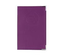 Color Pop Porte-papiers Voiture - Fabrication française - PVC - PAPIERS Francais - Etui Carte Grise - Permis de Conduire - 13,8 x 9 cm (Violet)
