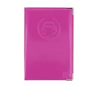 Color Pop Porte-papiers Voiture Francais Vernis (Fuschia) - Fabrication française - PVC - 15,4 x 10,3 x 0,8 cm - Tous permis