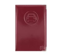 Color Pop ® Porte-Papiers Voiture (Lie de Vin) - Fabrication française - en PVC - 15,4 x 10,3 x 0,8 cm - Tous permis