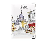 Color Pop Porte-papiers Voiture Motif Paris Sacré Coeur - PVC - Papier français - Etui Carte Grise - Permis de Conduire - 15,4 x 10,3 cm