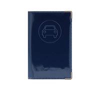 Color Pop - Porte-papiers Voiture Nouveau PERMIS - Fabrication française - PVC - PAPIERS FRANÇAIS - Carte Grise, permis de Conduire, Assurance - 13,8 x 9 cm (Marine)