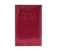 Color Pop - Porte-papiers Voiture Nouveau PERMIS - Fabrication française - PVC - PAPIERS FRANÇAIS - Carte Grise, permis de Conduire, Assurance - 13,8 x 9 cm (Prune)