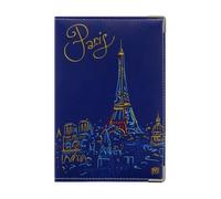 Color Pop Porte-papiers voiture Paris - PVC ""Tour Eiffel"" - Fabrication française - Étui carte grise & permis - 15,4 x 10,3 cm