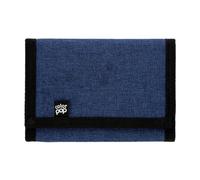 Color Pop Portefeuille à Scratch en Polyester avec Porte-Monnaie (Marine) | 3 Emplacements Cartes - Poches pour Billets / Papiers - 13,5 x 10 cm - Design français