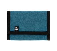 Color Pop Portefeuille à Scratch Polyester avec Porte-Monnaie (Pétrole) | 3 Emplacements Cartes - Poches pour Billets / Papiers - 13,5 x 10 cm - Design français