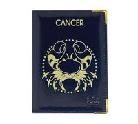 Color Pop Portefeuille Collection Astrologie extraplat Anti-RFID - Fabrication Française - PVC Vernis - Protection Carte bancaire - Sécurité Carte crédit- 10,4 x 7,4 cm (Cancer)