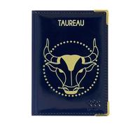 Color Pop Portefeuille Collection Astrologie extraplat Anti-RFID - Fabrication Française - PVC Vernis - Protection Carte bancaire - Sécurité Carte crédit- 10,4 x 7,4 cm (Taureau)