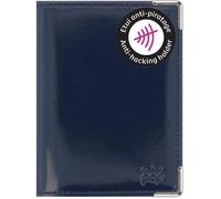 Color Pop Portefeuille extraplat anti-RFID - Bleu marine - Fabriqué en France - Protection cartes bancaires - 10,4 x 7,4 cm