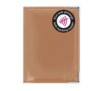 Color Pop Portefeuille extraplat blindé (Anti-RFID) - Fabrication française - Protection des données bancaires (Datte)