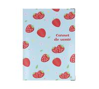 Color Pop - Protège Carnet de Santé Bébé & Enfant - Couverture PVC ""Fraises"" - Fabrication Française - 22 4 x 16 5 cm